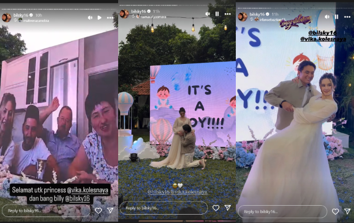Billy Syahputra dan Vika Kolesnaya umumkan jenis kelamin anak pertamanya.